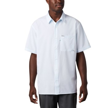 Columbia PFG Zero Rules Woven Short Sleeve, Camisa Blancos Para Hombre | 459710-PVU